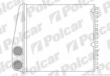 Радіатор Пічки Салону Нісан МІКРА Ц+Ц 3 Nissan MICRA C+C III 2005-2010 POLCAR 2707N82 2707N82 фото
